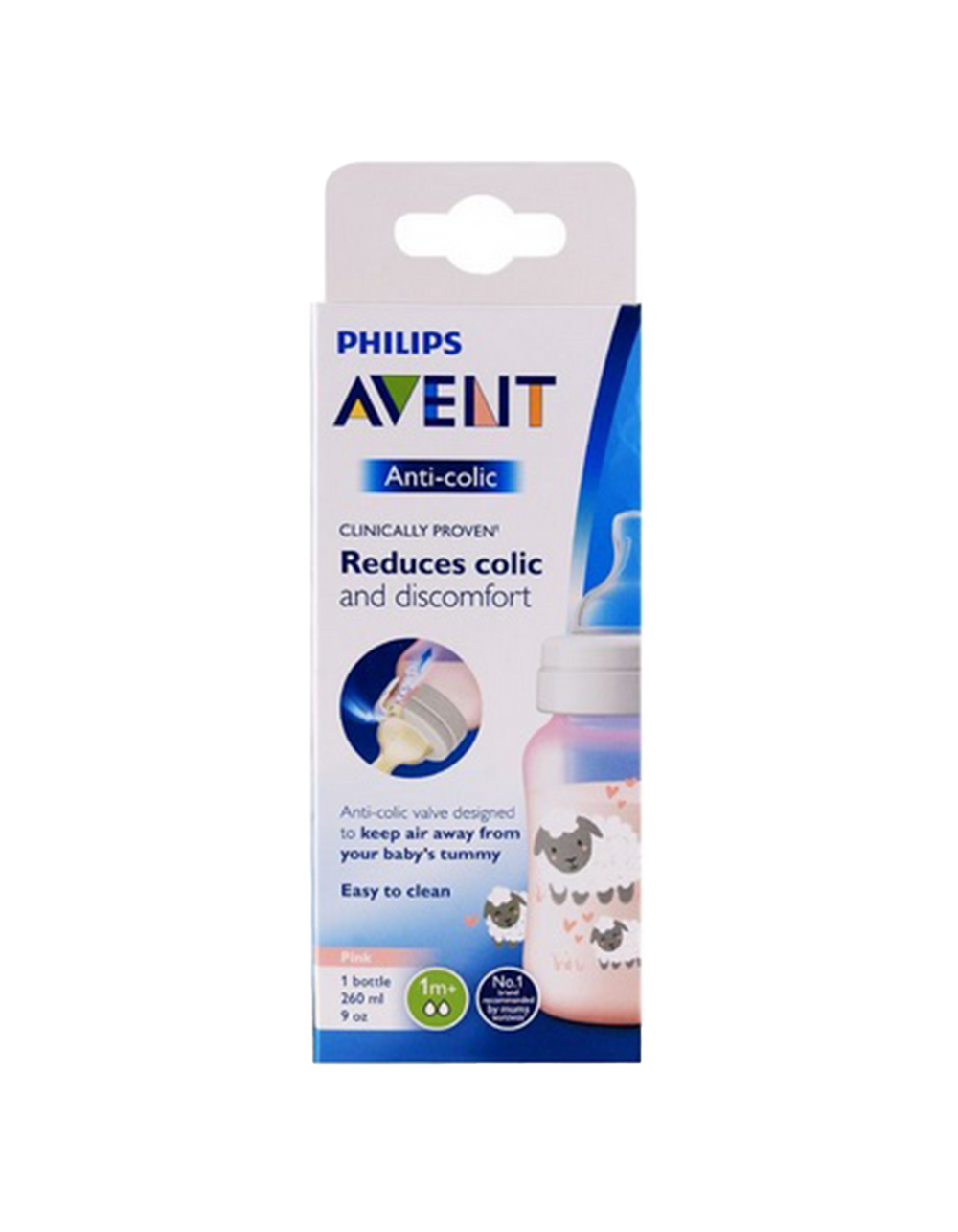 Philips Avent Anti-Colic Deco Bottle 260ML PK1 Sheep SCF821/14 at Zubaidas Official™