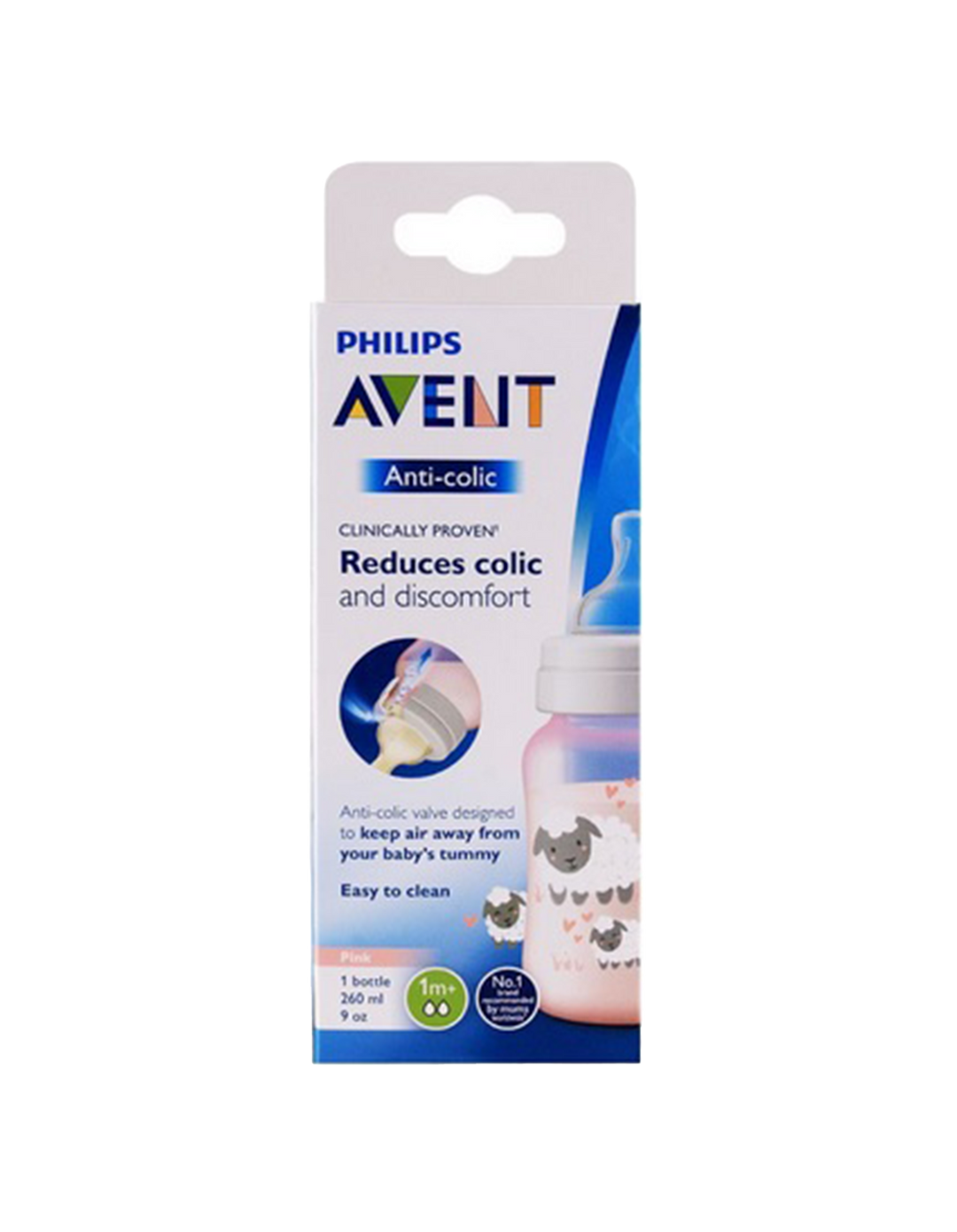 Philips Avent Anti-Colic Deco Bottle 260ML PK1 Sheep SCF821/14 at Zubaidas Official™