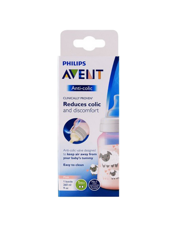 Philips Avent Anti-Colic Deco Bottle 260ML PK1 Sheep SCF821/14 at Zubaidas Official™