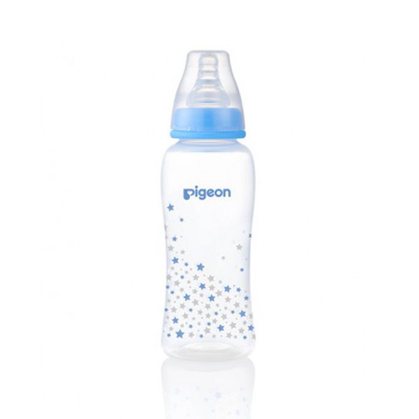 Pigeon Stream Line Printed Bottle 250Ml Blue - A78284