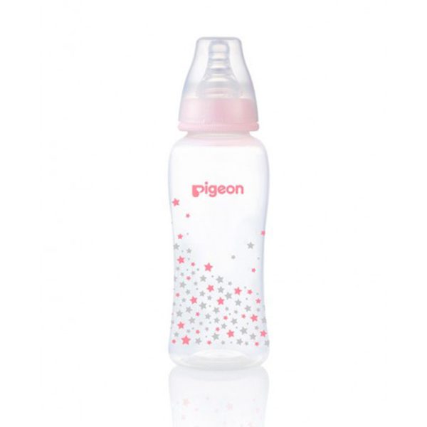 Pigeon Stream Line Printed Bottle 250Ml Pink - A78285