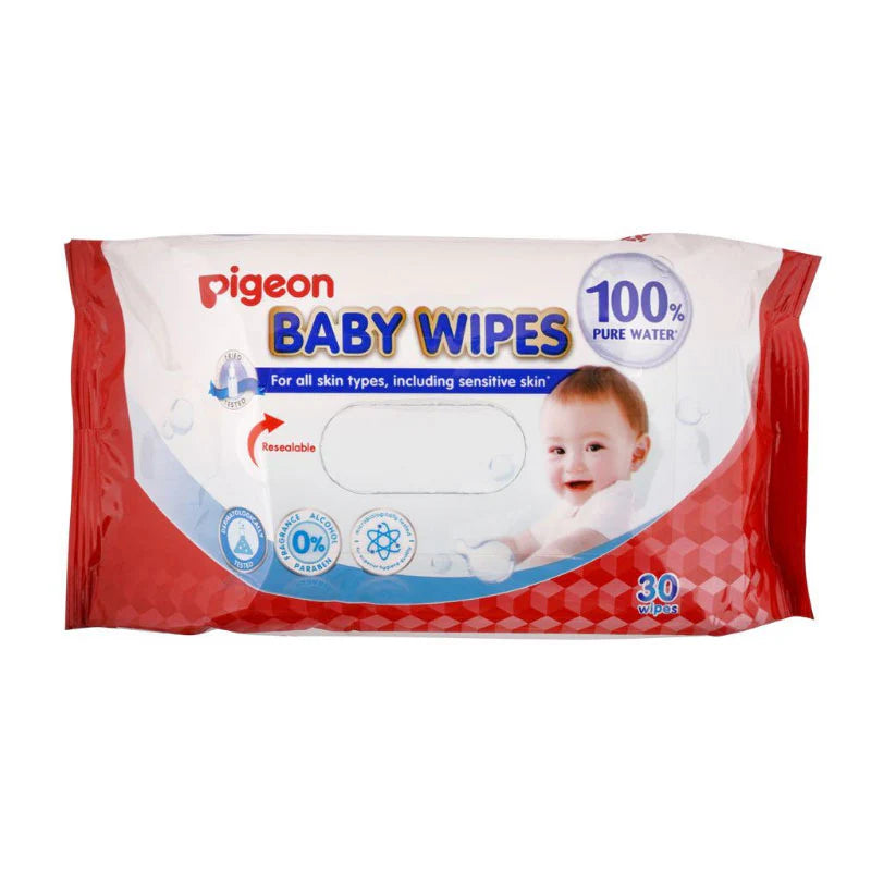 Pigeon Baby Wipes, Cham &amp; Rose 30 Sheets at Zubaidas® - Pakistan’s No. 1 and the most trusted baby and kids store for over 50 years. Shop Online. Nationwide Delivery. Best Prices.
