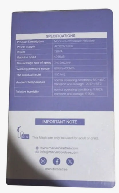 Puffin Medical Compressor Nebulizer AXD-301 at Zubaidas Online Pakistan