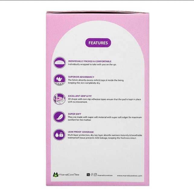 Puffin Premium Disposable Breast Nursing Pads Pack of 12 at Zubaidas Online Pakistan