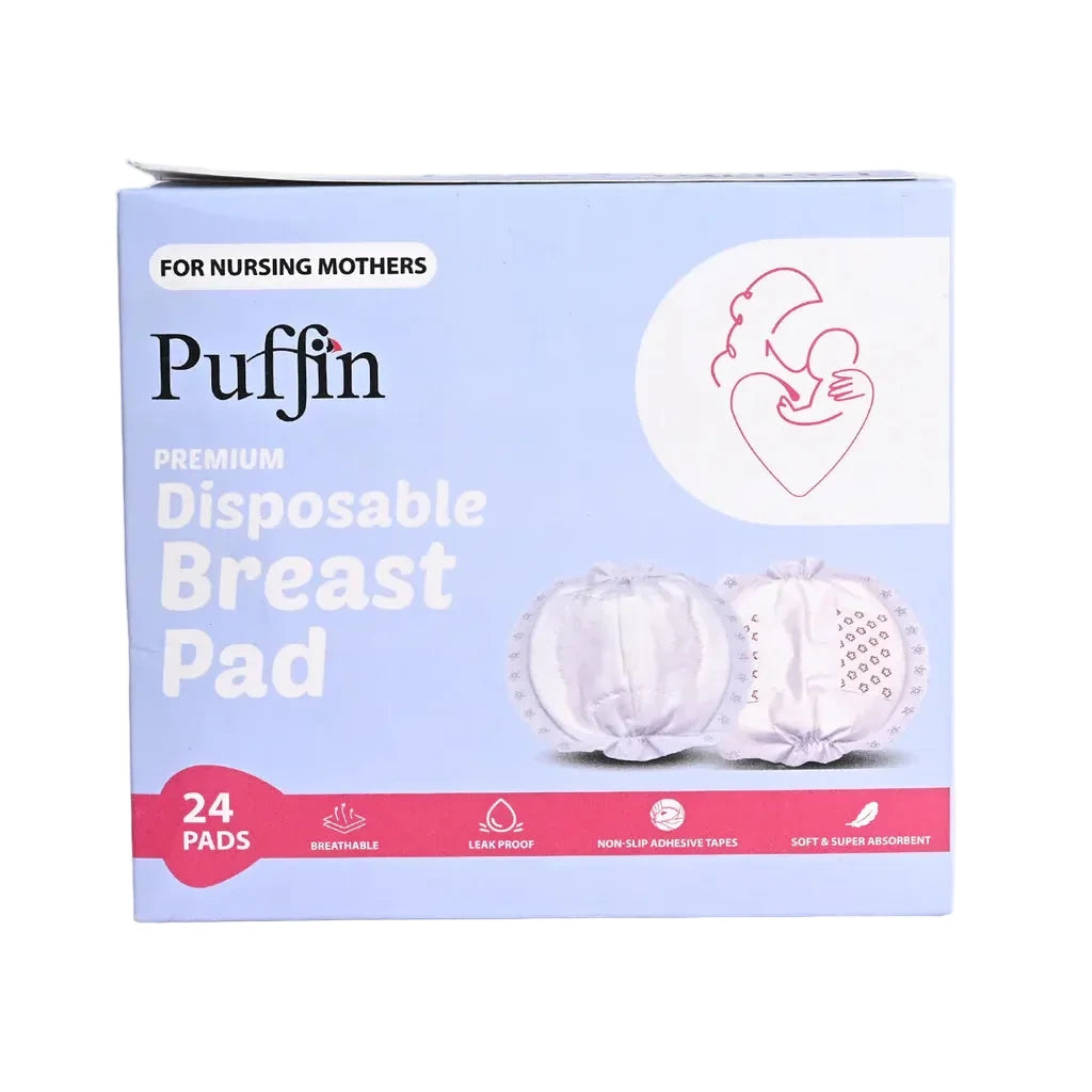 Puffin Premium Disposable Breast Nursing Pads Pack of 24 at Zubaidas Official Pakistan
