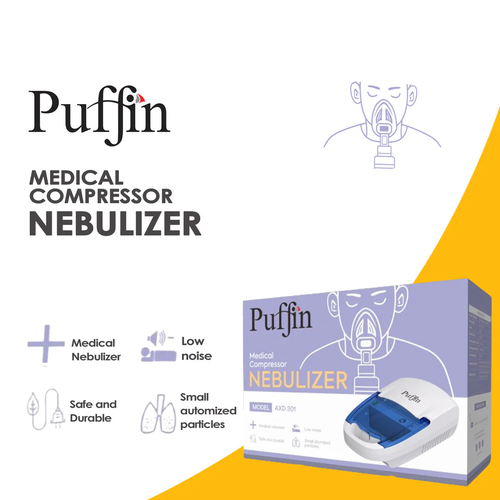Puffin Medical Compressor Nebulizer AXD-301 at Zubaidas Official Pakistan