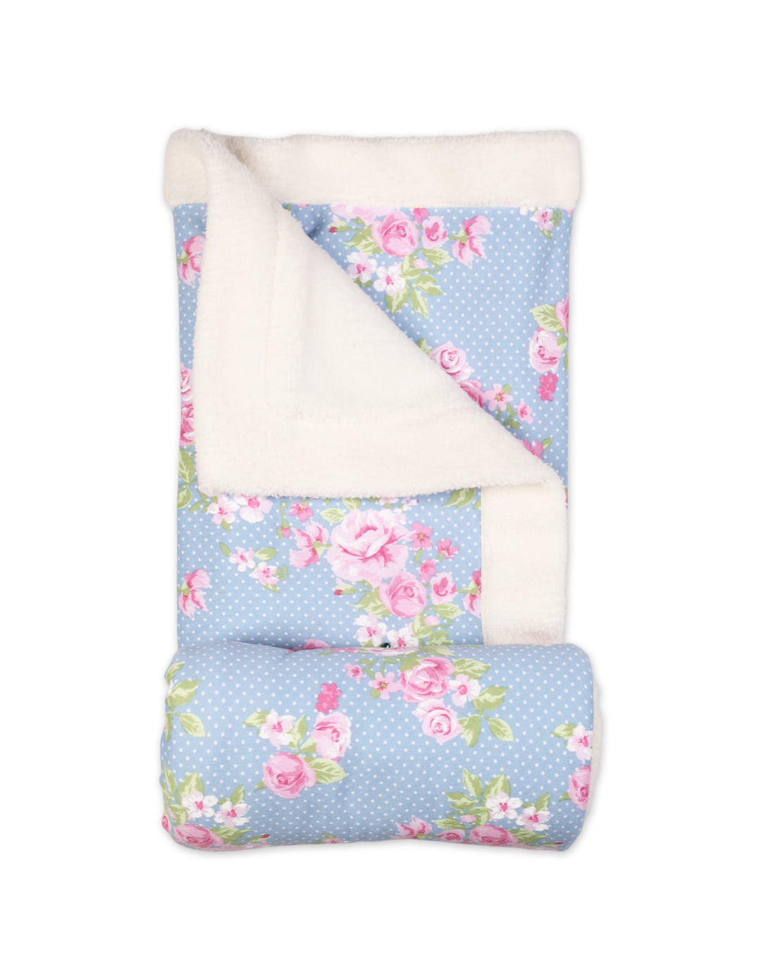 Reversible Multi-Purpose Baby Blanket Dots and Flowers at Zubaidas® - Pakistan’s No. 1 and the most trusted baby and kids store for over 50 years. Shop Online. Nationwide Delivery. Best Prices.
