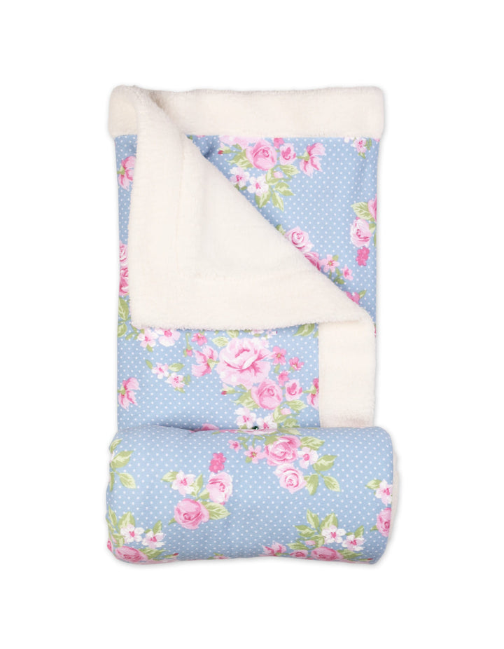 Reversible Multi-Purpose Baby Blanket Dots and Flowers at Zubaidas® - Pakistan’s No. 1 and the most trusted baby and kids store for over 50 years. Shop Online. Nationwide Delivery. Best Prices.