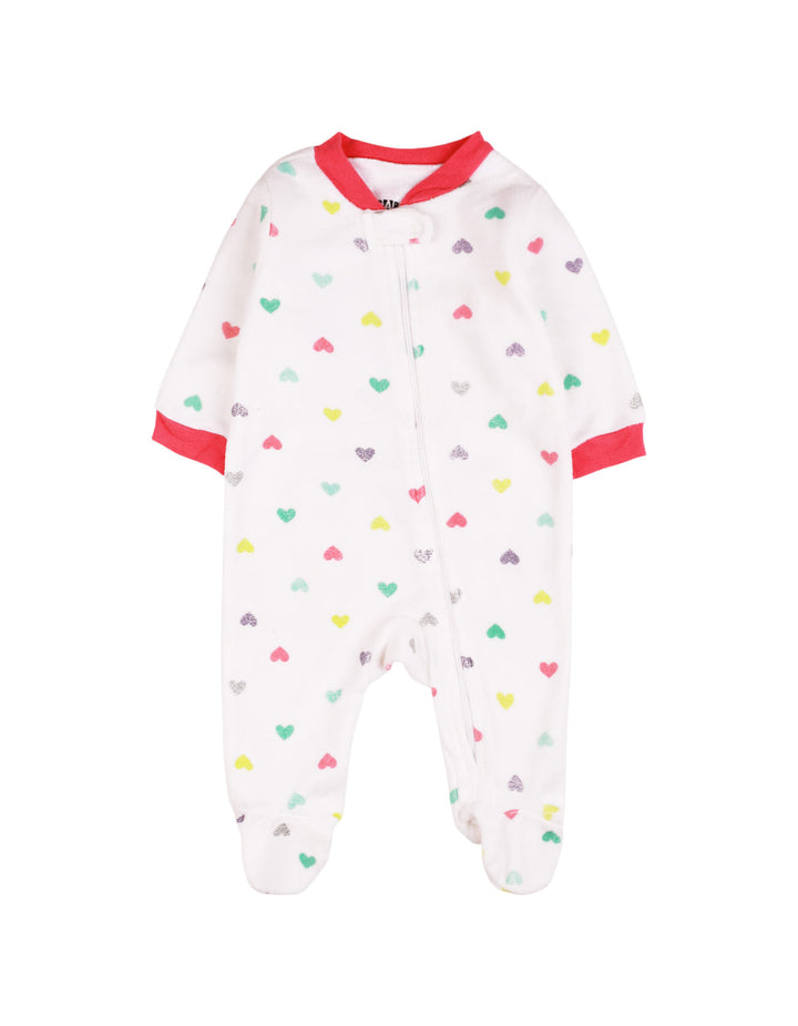 Romper Fleece Multi Hearts at Zubaidas® - Pakistan’s No. 1 and the most trusted baby and kids store for over 50 years. Shop Online. Nationwide Delivery. Best Prices.
