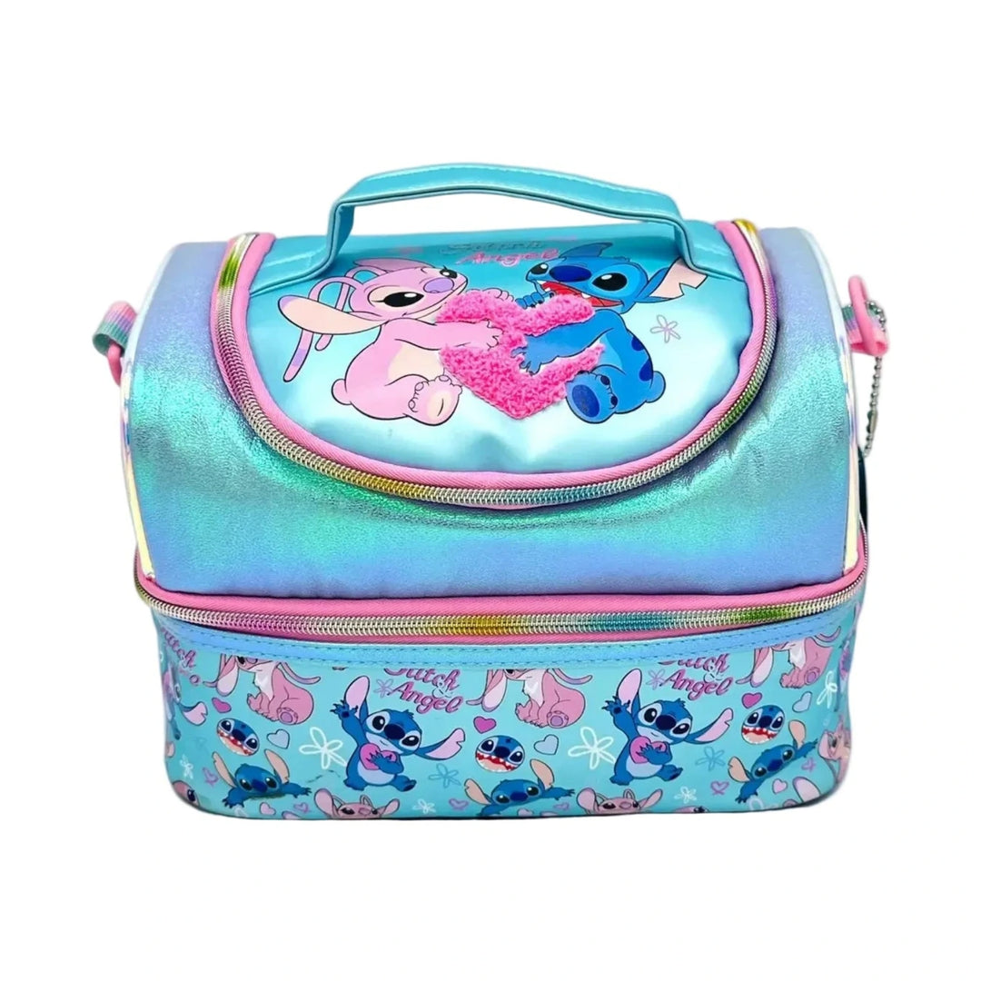 Sanrio Stitch and Angel Double Decker Insulated Lunch Bag 2058 at Zubaidas Official Pakistan