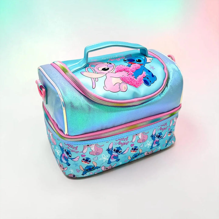 Sanrio Stitch and Angel Double Decker Insulated Lunch Bag 2058 at Zubaidas Online Pakistan