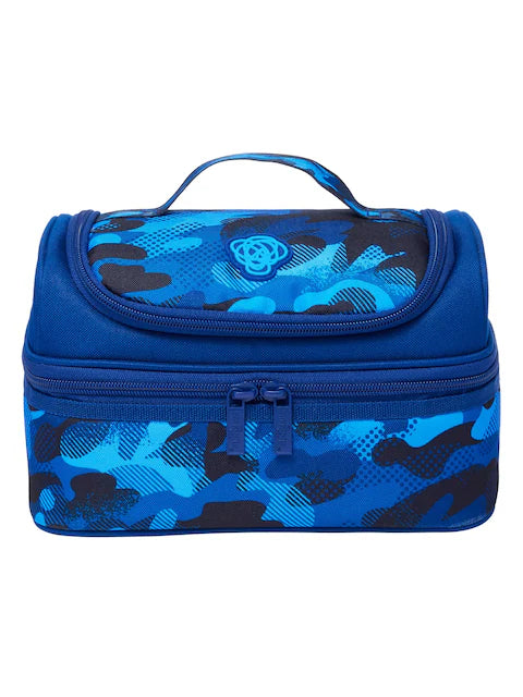 Smiggle Blue Trailblazer Double Decker Insulated Lunch Bag at Zubaidas