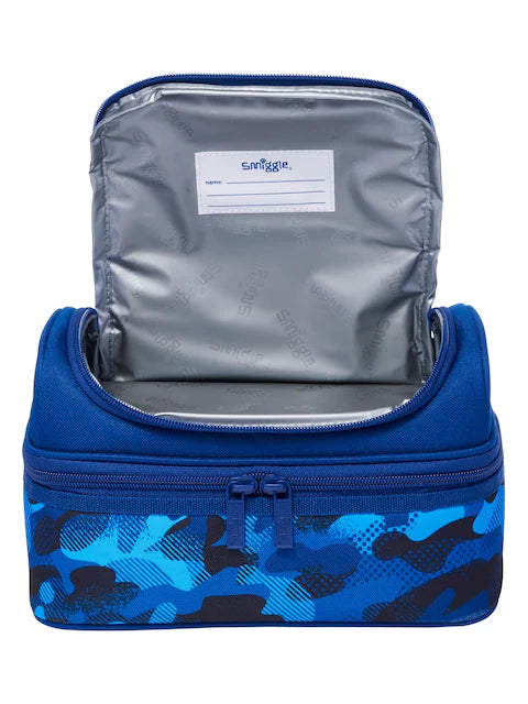 Smiggle Blue Trailblazer Double Decker Insulated Lunch Bag at Zubaidas Official Pakistan 