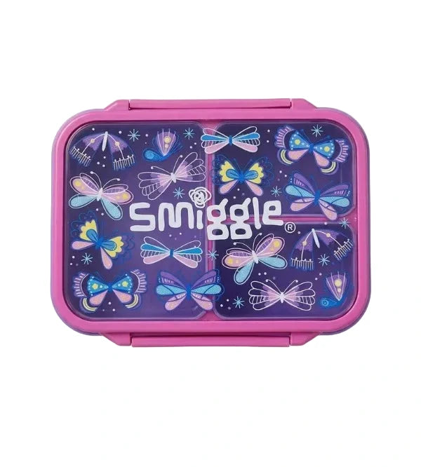 Smiggle Butterfly Trio Bento Large Plastic Lunch Box 750 ML at Zubaidas
