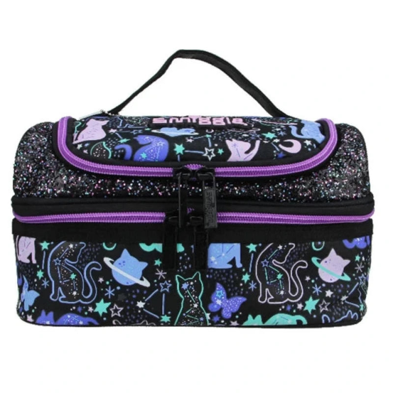 Smiggle Cosmic Cat Double Decker Insulated Lunch Bag at Zubaidas
