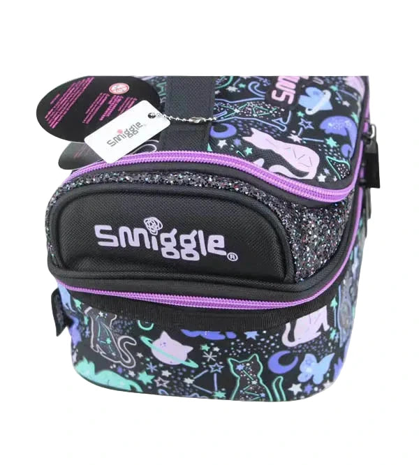 Smiggle Cosmic Cat Double Decker Insulated Lunch Bag at Zubaidas Best Online Baby and Kids Store in Pakistan for over 50 years