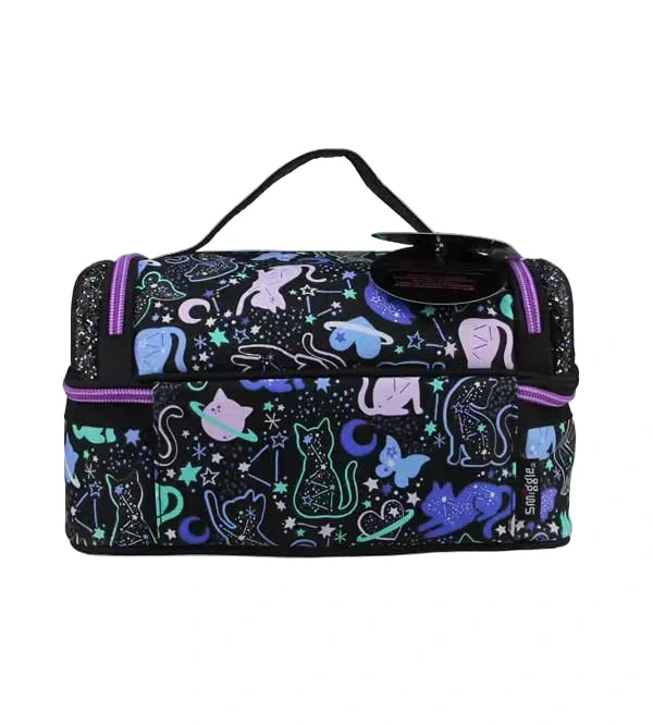 Smiggle Cosmic Cat Double Decker Insulated Lunch Bag at Zubaidas Parents Favorite Online Baby and Kids Store in Pakistan for over 50 years