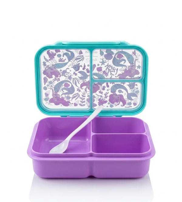 Smiggle Disney Mermaid Trio Large BPA and Phthalates Free Bento Plastic Lunch Box 1200 ML SM254098 at Zubaidas Online Pakistan