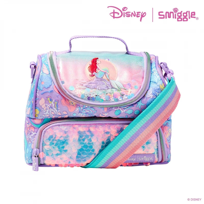 Smiggle Disney Princess Little Mermaid Double Decker Insulated Lunch Bag at Zubaidas Online Pakistan