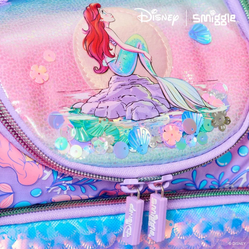 Smiggle Disney Princess Little Mermaid Double Decker Insulated Lunch Bag at Zubaidas Best Online Baby and Kids Store in Pakistan for over 50 years