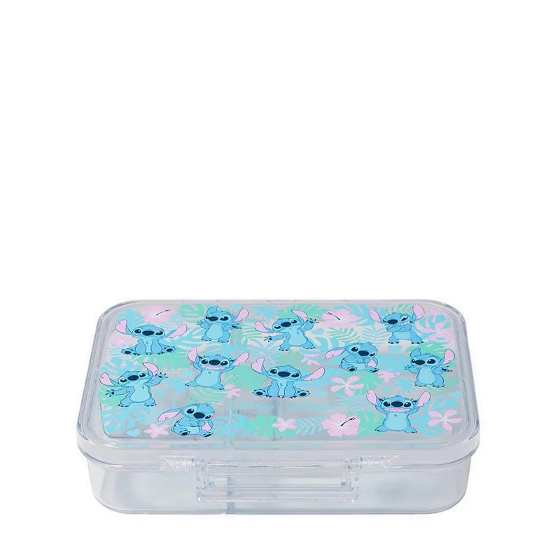 Smiggle Disney Stitch 4 Compartments Food Safe BPA and Phthalates Free Bento Plastic Medium 758 ml Lunch Box at Zubaidas Online Pakistan