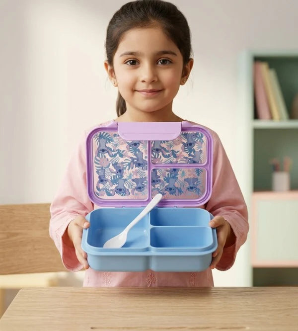 Smiggle Disney Stitch Trio Large BPA and Phthalates Free Bento Plastic Lunch Box 1200 ML SM254098 at Zubaidas Official Pakistan