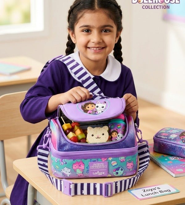 Smiggle Double Decker Gabbys Dollhouse Insulated Lunch Bag at Zubaidas Best Online Baby and Kids Store in Pakistan for over 50 years