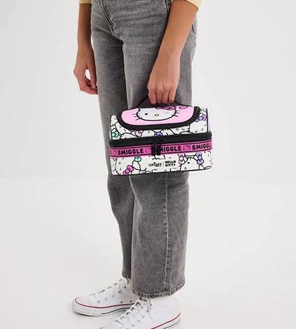 Smiggle Double Decker Hello Kitty Insulated Lunch Bag at Zubaidas Best Online School Store in Pakistan for over 50 years