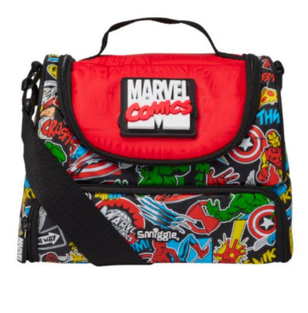 Smiggle Double Decker Marvel Comics Insulated Lunch Bag at Zubaidas