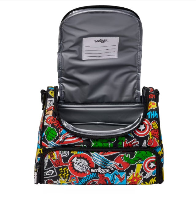 Smiggle Double Decker Marvel Comics Insulated Lunch Bag at Zubaidas Official Pakistan