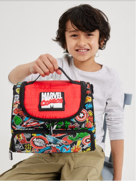 Smiggle Double Decker Marvel Comics Insulated Lunch Bag at Zubaidas Online Pakistan