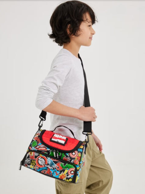 Smiggle Double Decker Marvel Comics Insulated Lunch Bag at Zubaidas Best Online School Store in Pakistan for over 50 years