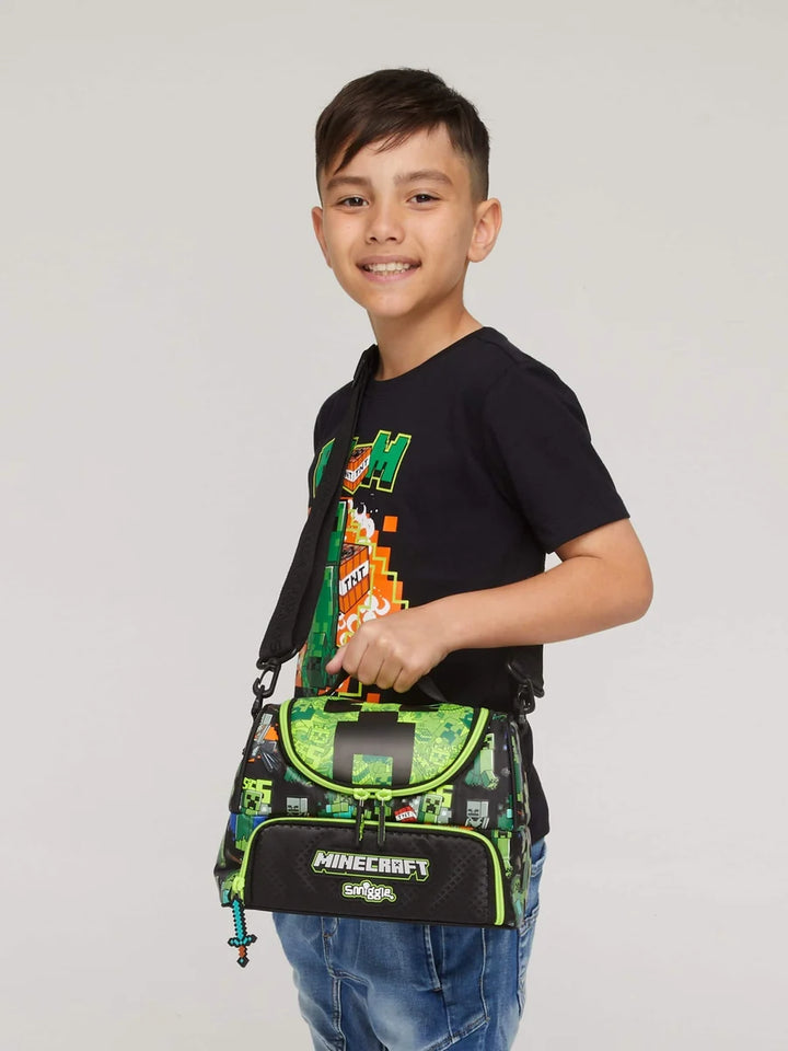 Smiggle Double Decker Minecraft Insulated Lunch Bag at Zubaidas Best Online Baby and Kids Store in Pakistan for over 50 years