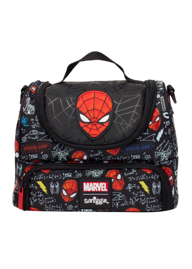 Smiggle Double Decker Spiderman Insulated Lunch Bag at Zubaidas