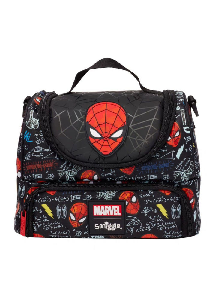 Smiggle Double Decker Spiderman Insulated Lunch Bag at Zubaidas
