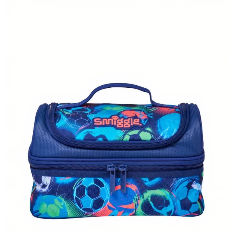 Smiggle Football Double Decker Insulated Lunch Bag at Zubaidas