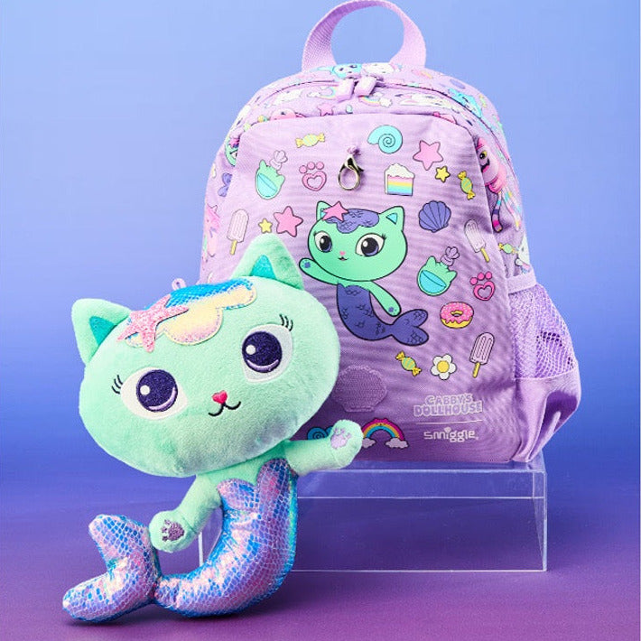 Smiggle Gabbys Dollhouse Mermaid Cat Plush Stuff Bag at Zubaidas Most Trusted Online Baby and Kids Store in Pakistan