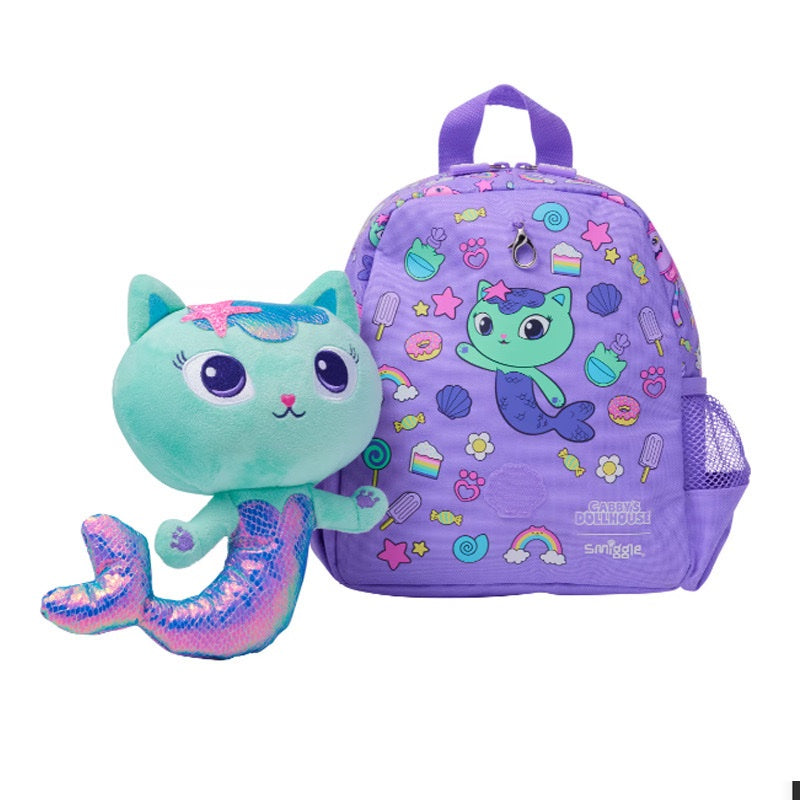 Smiggle Gabbys Dollhouse Mermaid Cat Plush Stuff Bag at Zubaidas The Biggest Online Baby and Kids Store in Pakistan