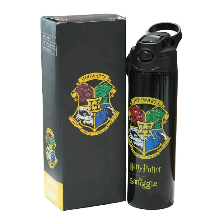 Smiggle Harry Potter 520 ml Push Button Straw Insulated Metal Water Bottle at Zubaidas