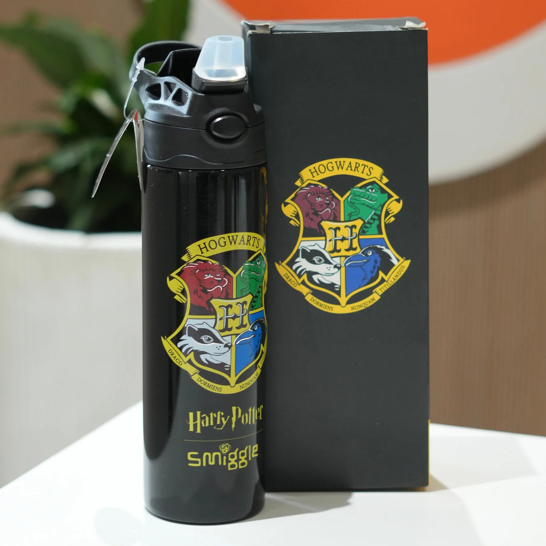 Smiggle Harry Potter 520 ml Push Button Straw Insulated Metal Water Bottle at Zubaidas Official Pakistan