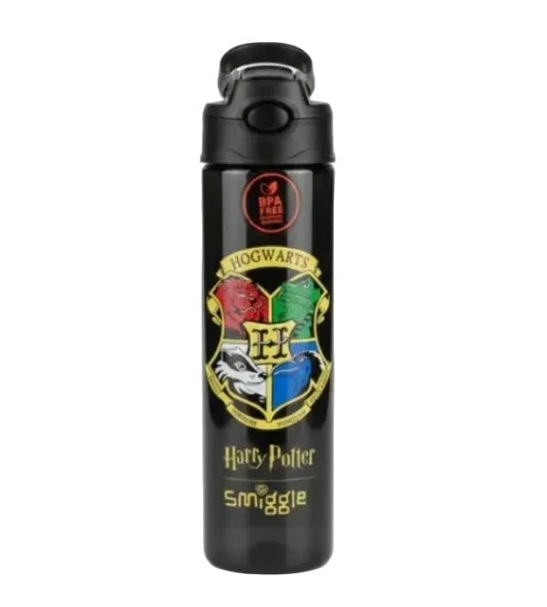 Smiggle Harry Potter 680 ml Push Button Straw Plastic Water Bottle BPA Free with Strap at Zubaidas