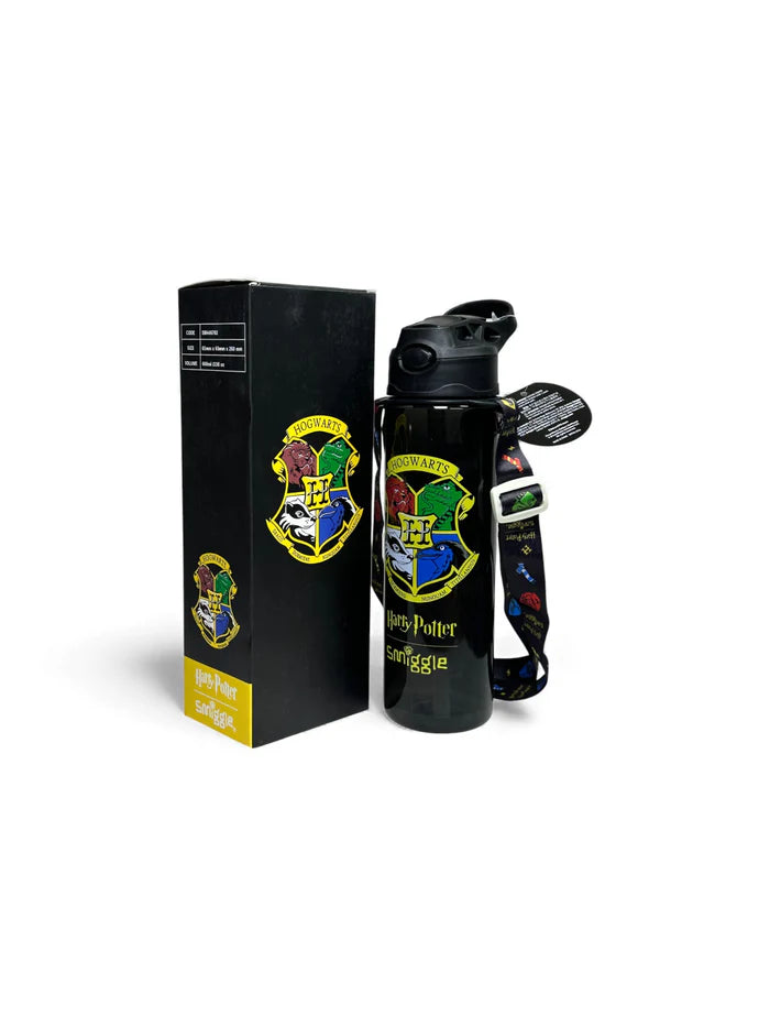 Smiggle Harry Potter 680 ml Push Button Straw Plastic Water Bottle BPA Free with Strap at Zubaidas Online Pakistan