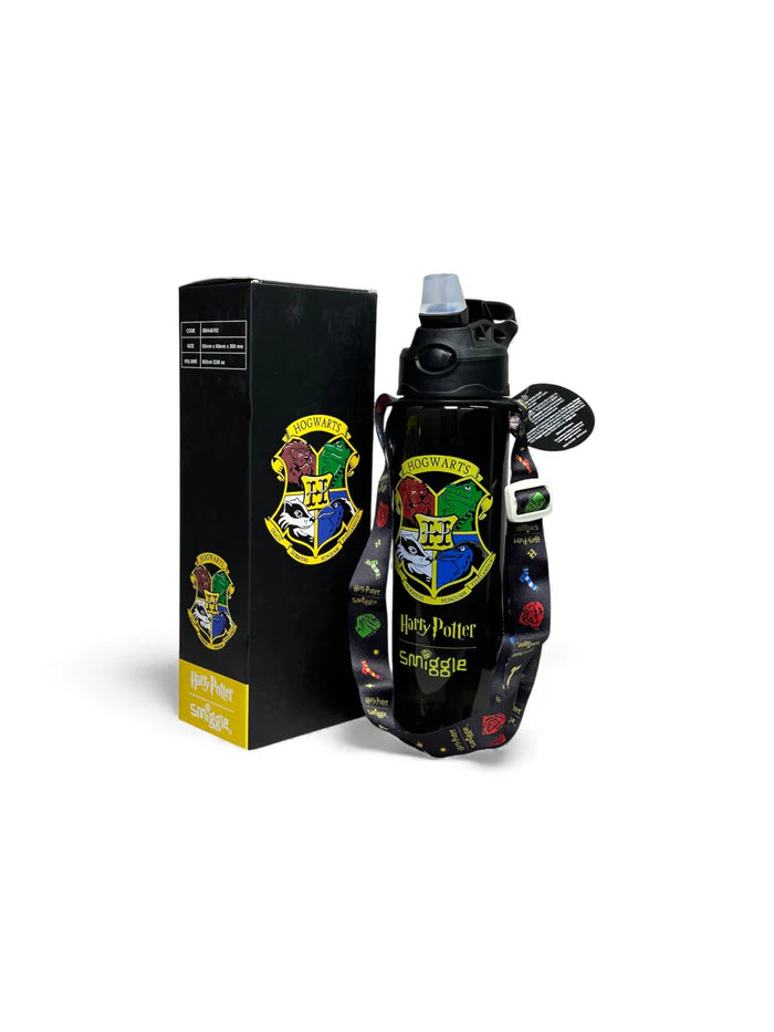 Smiggle Harry Potter 680 ml Push Button Straw Plastic Water Bottle BPA Free with Strap at Zubaidas Best Online Baby and Kids Store in Pakistan for over 50 years