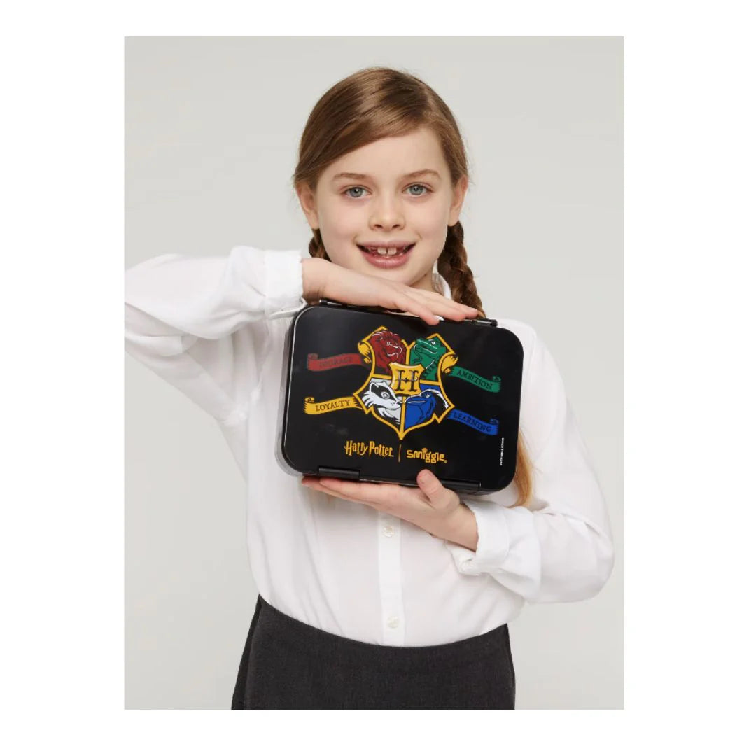 Smiggle Harry Potter 4 Compartments Food Safe BPA and Phthalates Free Bento Plastic Medium 758 ml Lunch Box at Zubaidas Official Pakistan