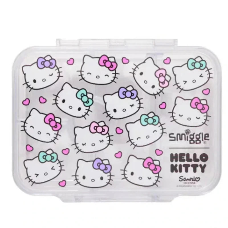 Smiggle Hello Kitty 4 Compartments Food Safe BPA and Phthalates Free Bento Plastic Medium 758 ml Lunch Box at Zubaidas