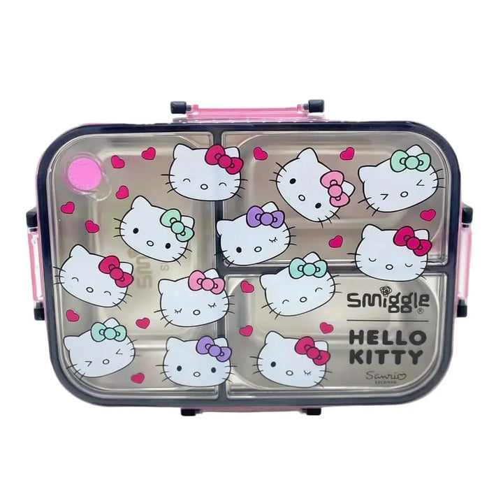 Smiggle Hello Kitty Trio Large Stainless Steel See Me Bento Lunch Box 750 ML SM262198 at Zubaidas