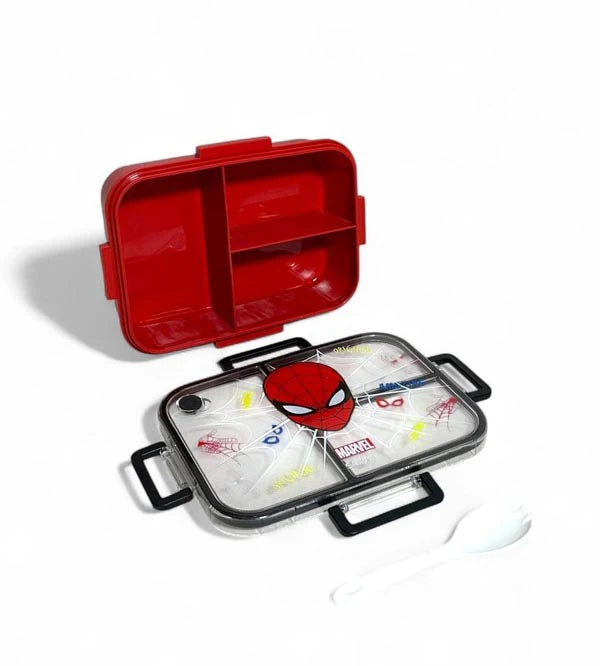 Smiggle Marvel Spider-Man Trio Large BPA and Phthalates Free Bento Plastic Lunch Box 1200 ML SM254098 at Zubaidas Official Pakistan