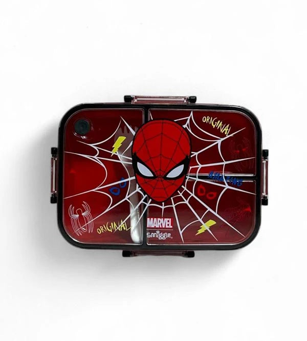 Smiggle Marvel Spider-Man Trio Large BPA and Phthalates Free Bento Plastic Lunch Box 1200 ML SM254098 at Zubaidas Online Pakistan