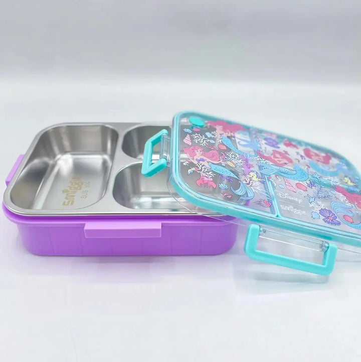 Smiggle Mermaid Trio Large Stainless Steel See Me Bento Lunch Box 750 ML SM262198 at Zubaidas Best Online School Supplies Store in Pakistan for over 50 years