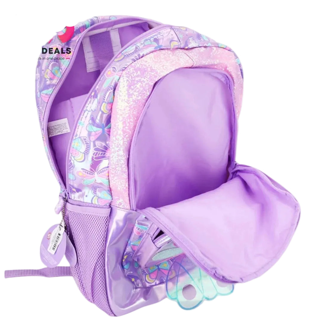 Smiggle Middle School Bag Butterfly Backpack Large 17 inches at Zubaidas Online Pakistan
